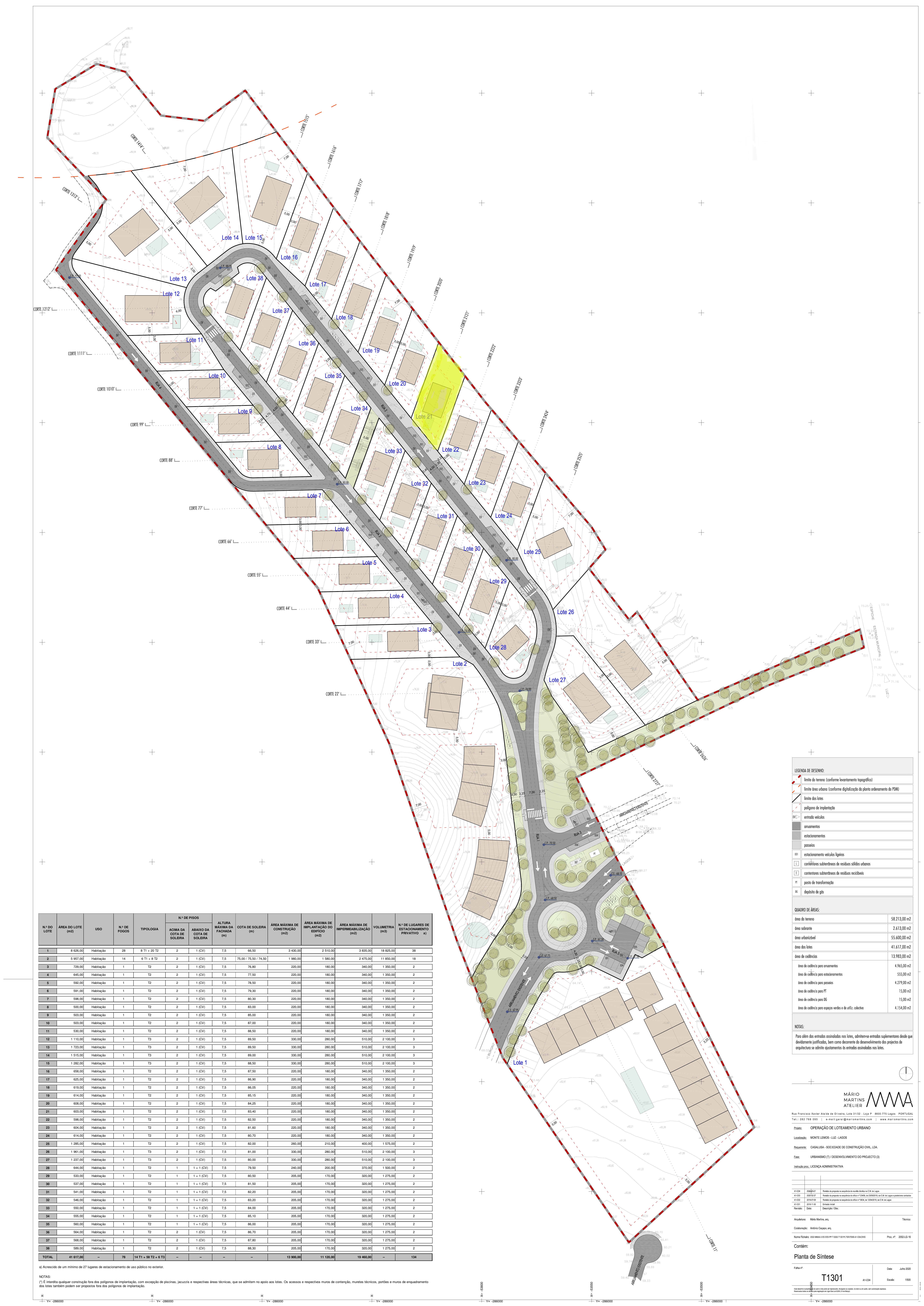 Blue Bay Hills – Lot 21 — marked on site